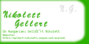 nikolett gellert business card